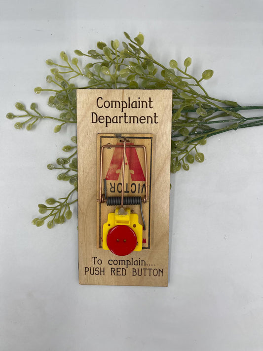 Gag gift for Boss Co-Worker Complaint Department Perfect for Desk Fun Joke Complain Mouse Trap Funny Gag Gift