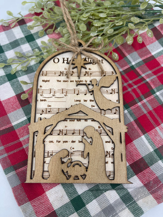 O Holy Night Nativity Song Ornament