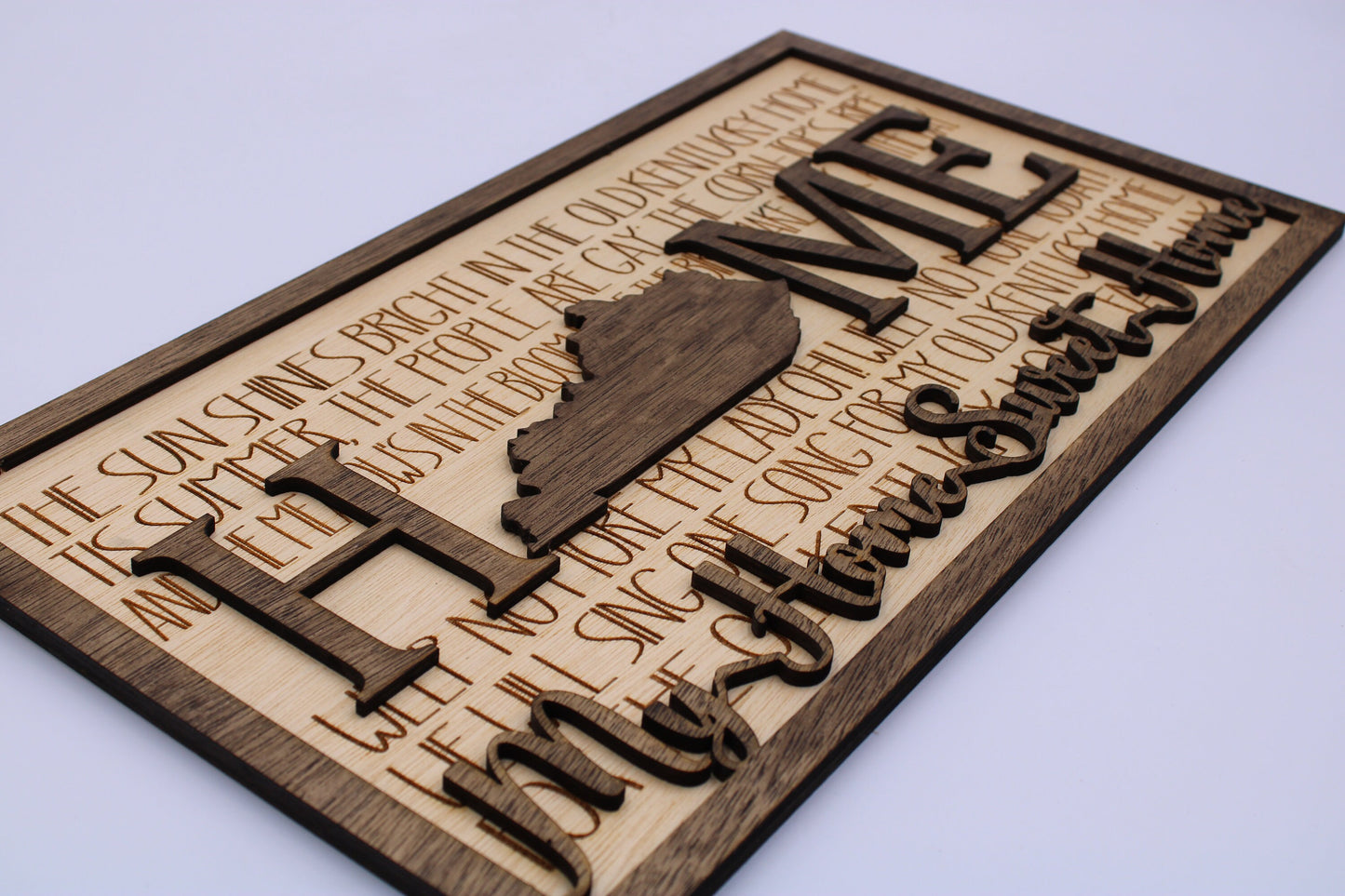 Home Sweet Home-My Old Kentucky Home-State Song Sign Wall Hanging