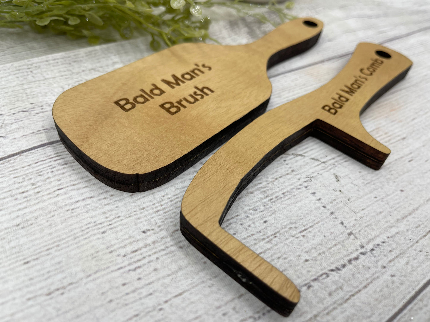 Humorous Bald Man Grooming Kit: Novelty Brush & Comb Set for Hair Loss - Funny Gag Gift