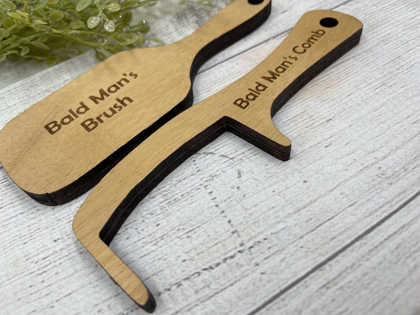 Humorous Bald Man Grooming Kit: Novelty Brush & Comb Set for Hair Loss - Funny Gag Gift