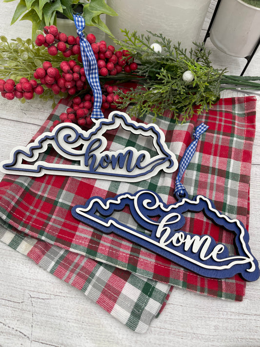Kentucky Blue and White KY Christmas Ornament for your Kentucky Tree!!