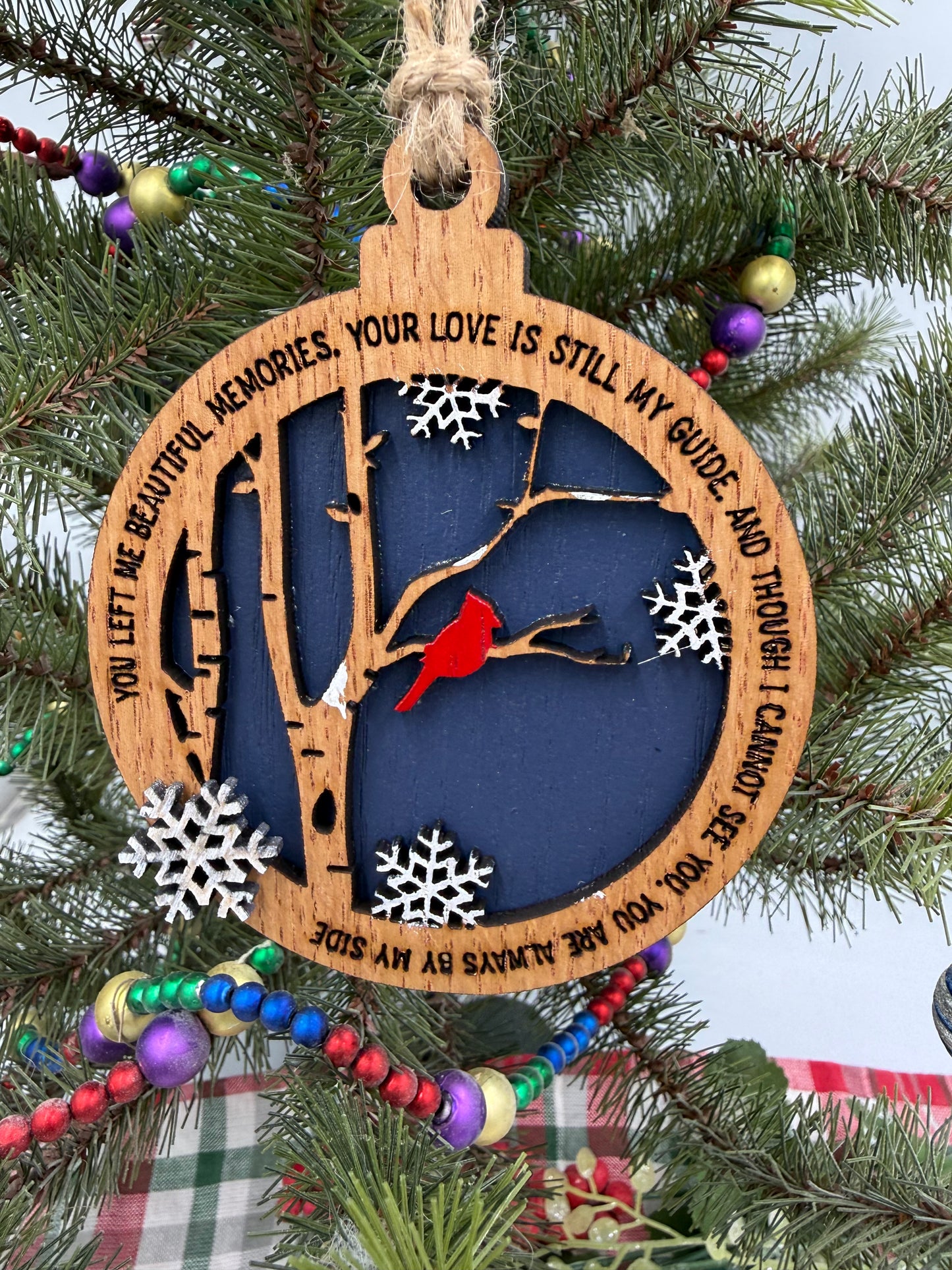 Cardinal Memorial Christmas Ornament Bereavement Gift Ornament
