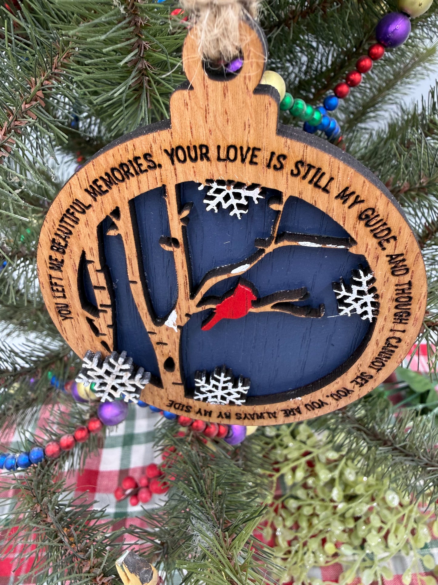 Cardinal Memorial Christmas Ornament Bereavement Gift Ornament