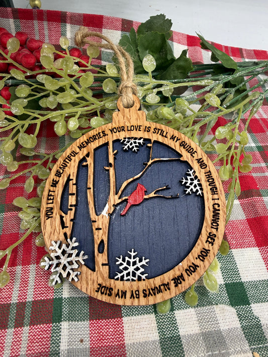 Cardinal Memorial Christmas Ornament Bereavement Gift Ornament