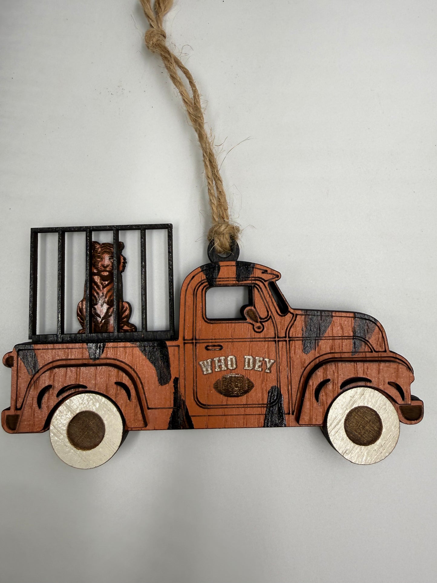 Cincinnati Bengals Who Dey Christmas Ornament Football Tree Decor