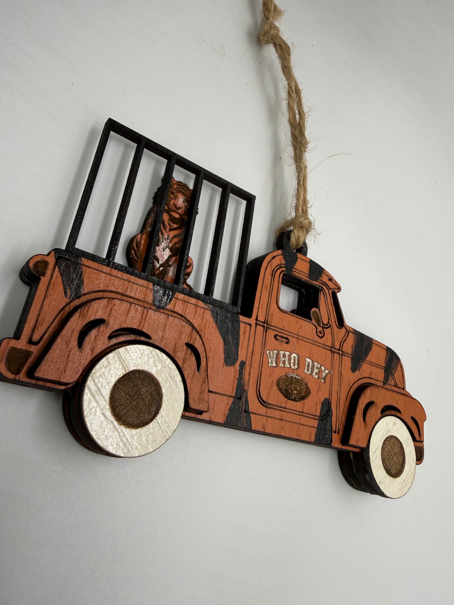 Cincinnati Bengals Who Dey Christmas Ornament Football Tree Decor