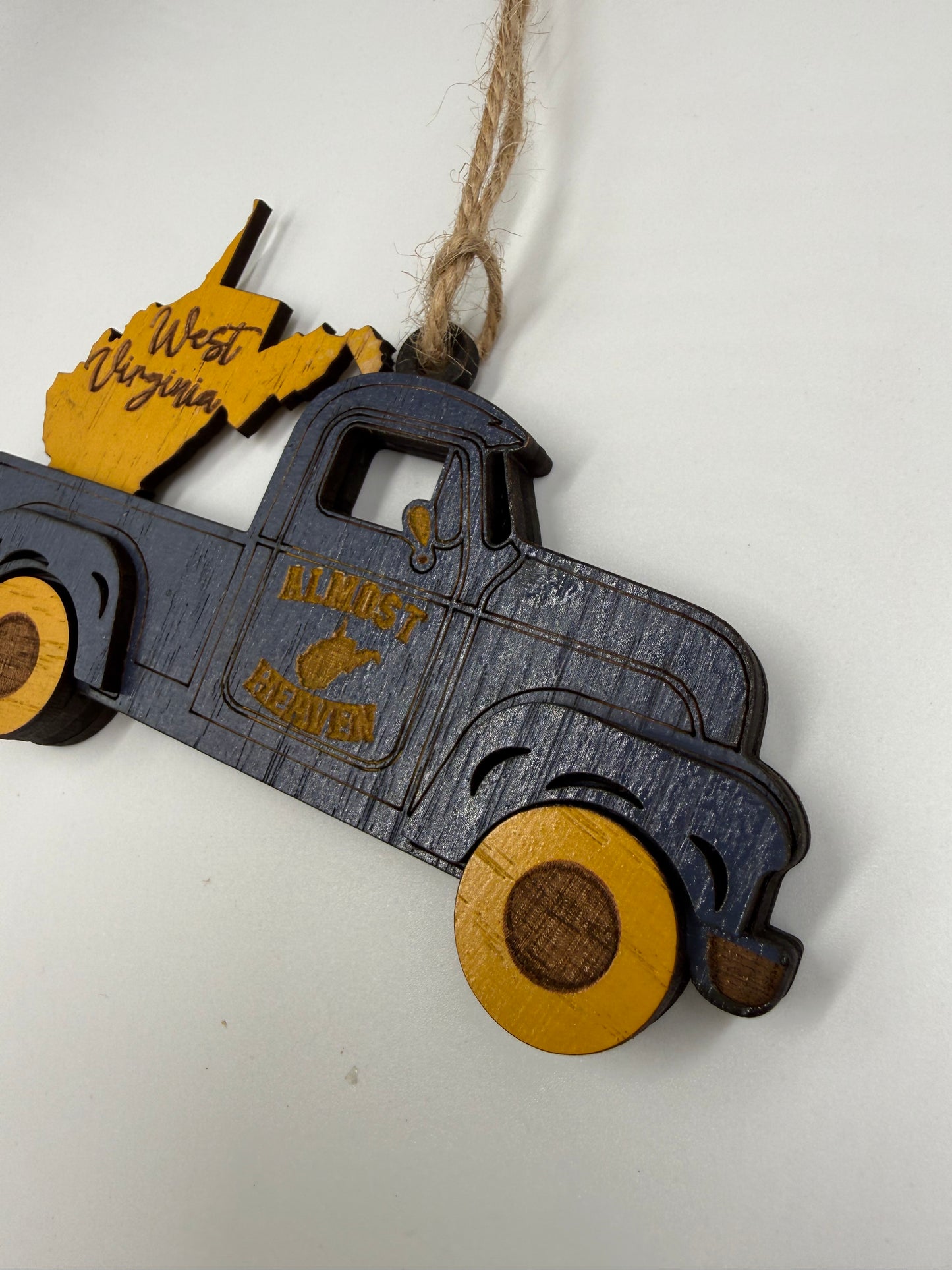 West Virginia Old Truck State Pride Almost Heaven Christmas Ornament Tree Decor
