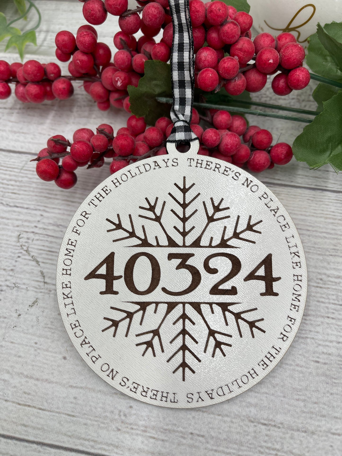 Zip Code Ornament for Christmas Ornament for Home Ornament Hometown Gift for New Home Zip Code