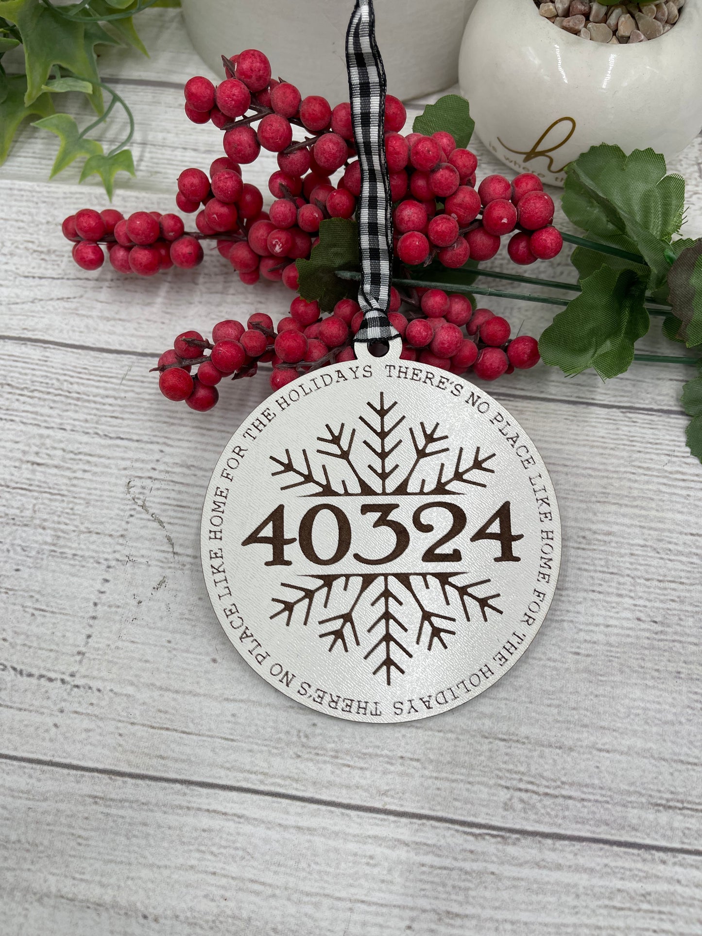 Zip Code Ornament for Christmas Ornament for Home Ornament Hometown Gift for New Home Zip Code