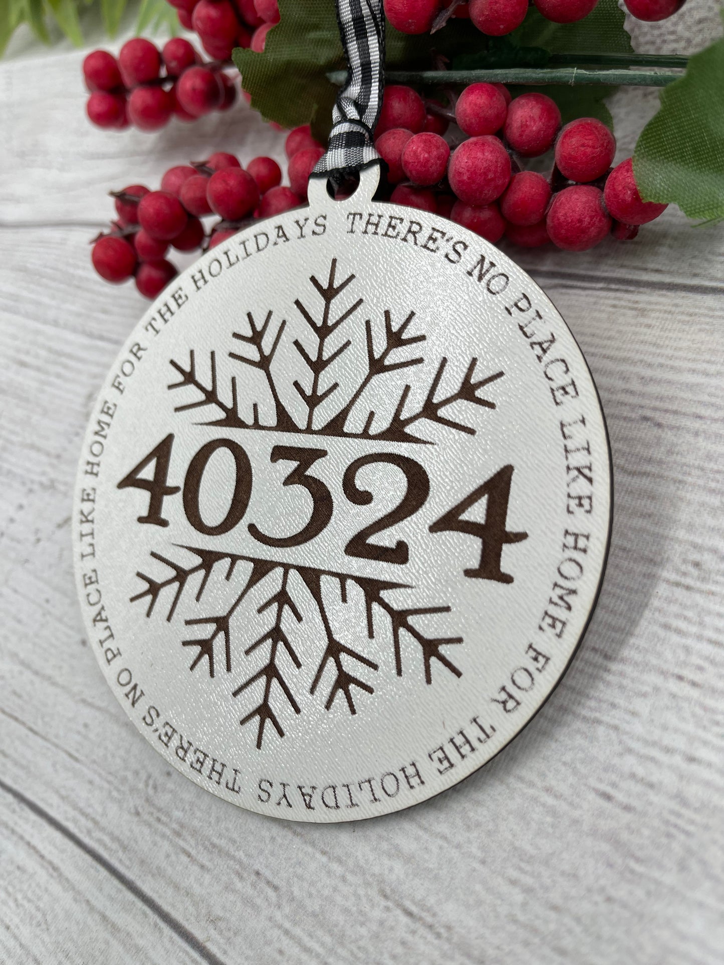 Zip Code Ornament for Christmas Ornament for Home Ornament Hometown Gift for New Home Zip Code