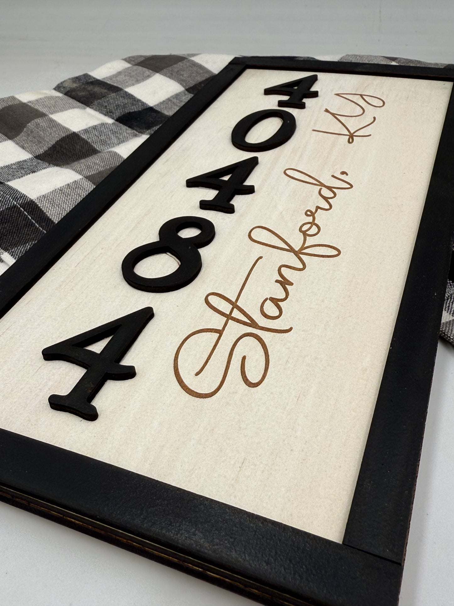 Farmhouse Zip Code City State Sign – Personalized Rustic Wood Sign | Custom Home Town Wall Décor | Housewarming Gift for New Home
