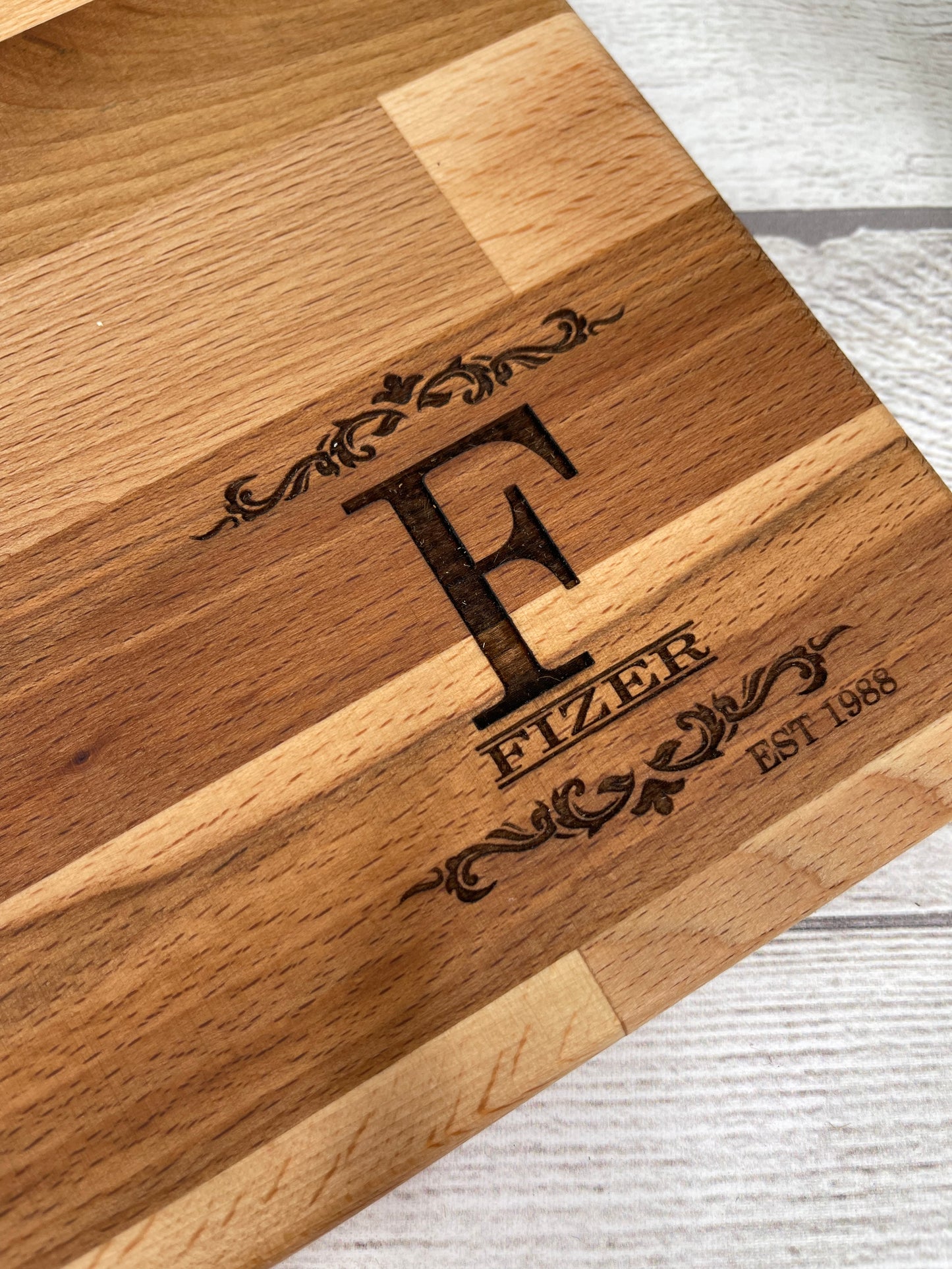 Cutting Board Monogram Personalized Mother's Day Gift