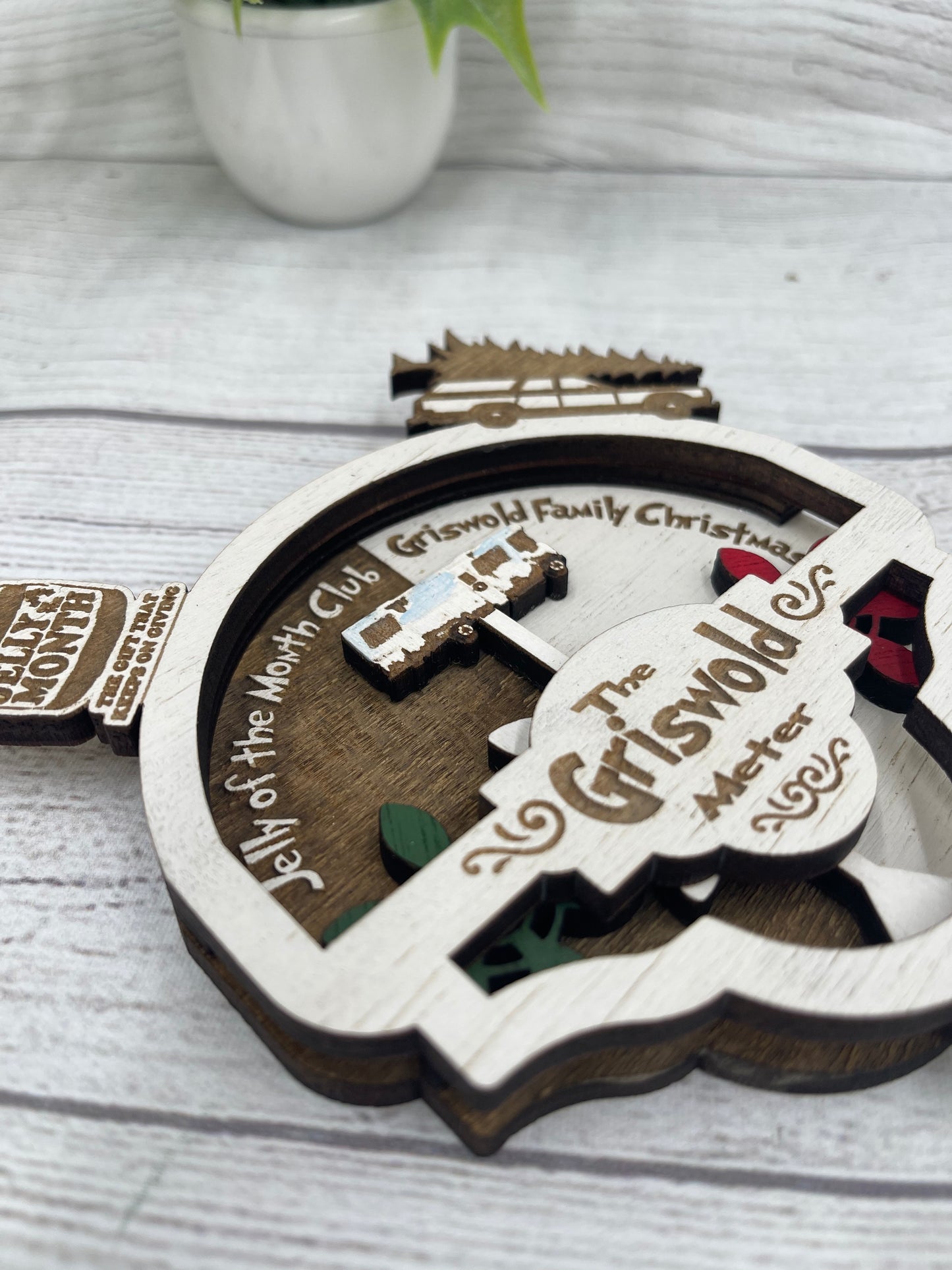 The Griswold Meter Christmas Vacation Inspired Ornament - Jelly of the Month or Griswold Family Christmas - Moveable Gears