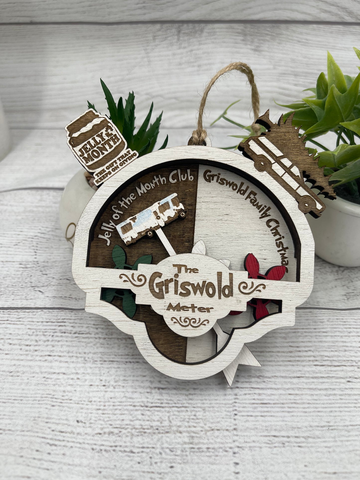 The Griswold Meter Christmas Vacation Inspired Ornament - Jelly of the Month or Griswold Family Christmas - Moveable Gears