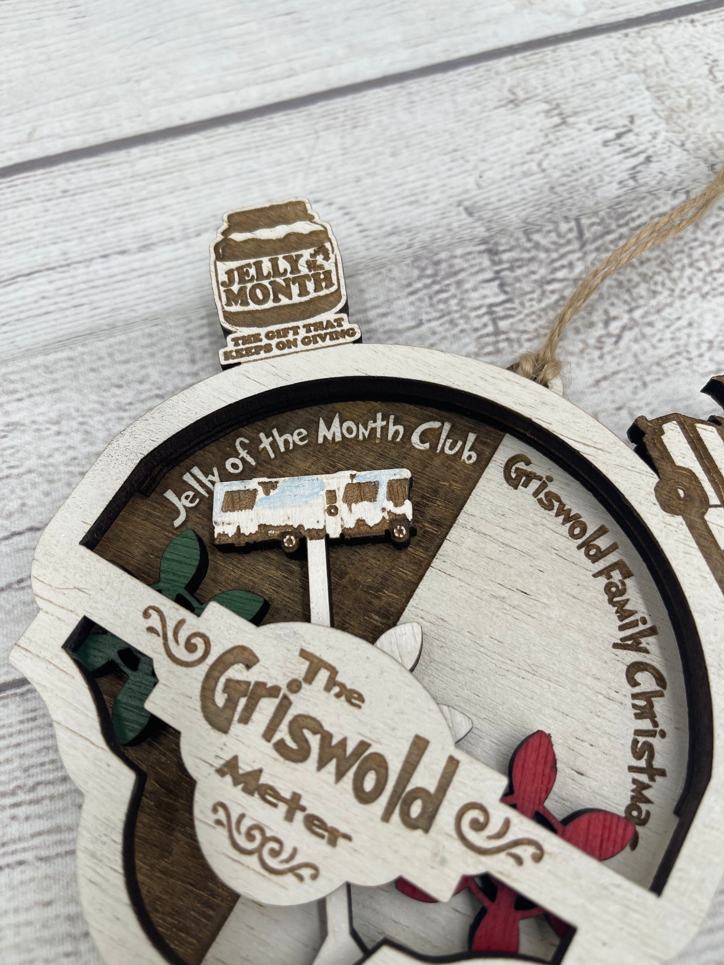 The Griswold Meter Christmas Vacation Inspired Ornament - Jelly of the Month or Griswold Family Christmas - Moveable Gears