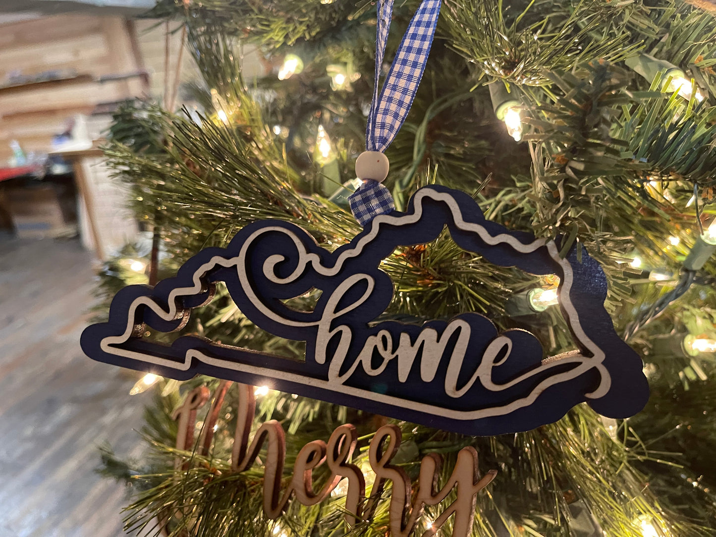 Kentucky Blue and White Christmas Ornament for your Kentucky Tree!!