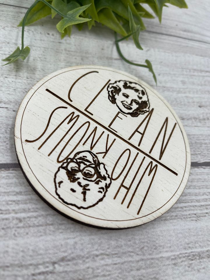 Dishwasher Magnet Rose Betty White & Sophia Golden Girls Clean Dirty Magnet