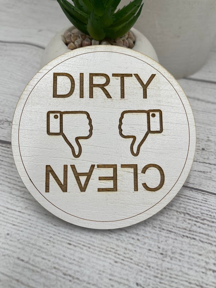 Dishwasher Magnet Fun Thumbs Up Thumbs Down Clean Dirty Magnet