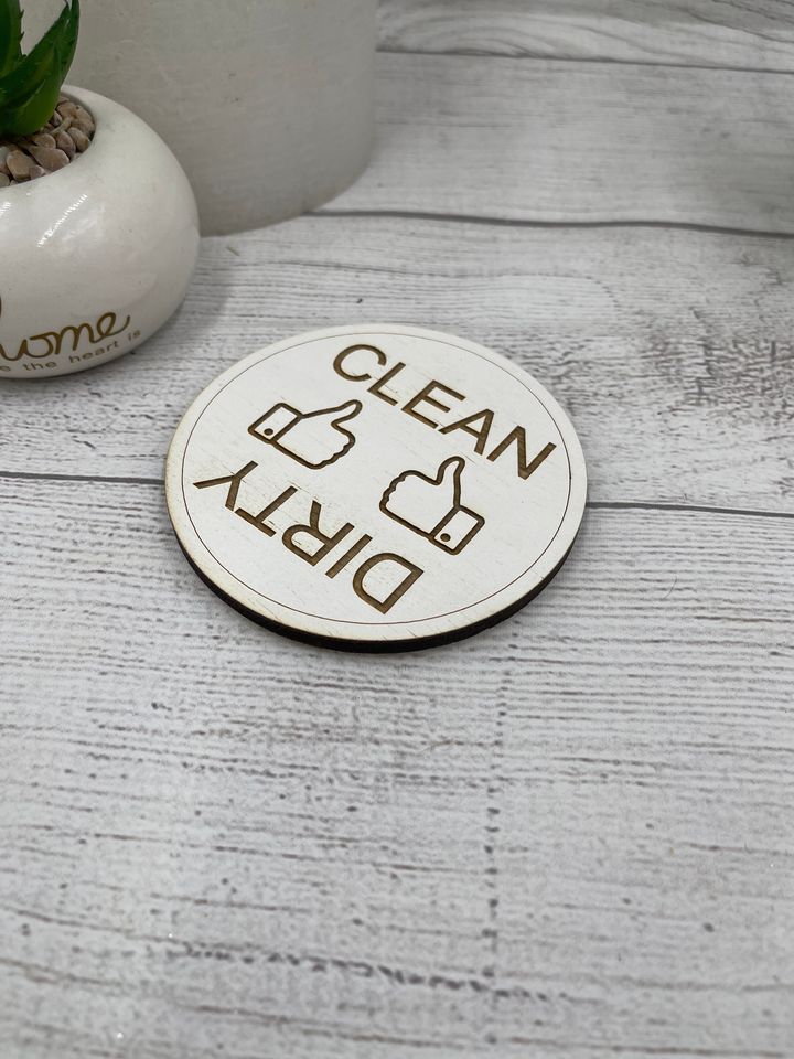 Dishwasher Magnet Fun Thumbs Up Thumbs Down Clean Dirty Magnet