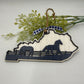 Kentucky Horse Blue and White Christmas Ornament for your Kentucky Tree!!