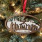 Nativity Ornament From the Manger to the Cross Christmas Wood Ornament Natural Wood