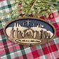 Nativity Ornament From the Manger to the Cross Christmas Wood Ornament