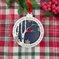 Cardinal Memorial Christmas Ornament Bereavement Gift Ornament White