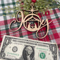 Joy Nativity Christmas Ornament Wood Nativity Joy Ornament Religious Wood Christmas Ornament Laser Cut Nativity Scene Ornament