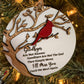 Cardinal Memorial Ornament | Laser Cut Wooden Remembrance Ornament | Sympathy Gift | In Memory Of Christmas Keepsake
