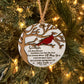 Cardinal Memorial Ornament | Laser Cut Wooden Remembrance Ornament | Sympathy Gift | In Memory Of Christmas Keepsake