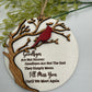 Cardinal Memorial Ornament | Laser Cut Wooden Remembrance Ornament | Sympathy Gift | In Memory Of Christmas Keepsake