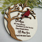 Cardinal Memorial Ornament | Laser Cut Wooden Remembrance Ornament | Sympathy Gift | In Memory Of Christmas Keepsake
