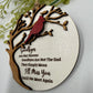 Cardinal Memorial Ornament | Laser Cut Wooden Remembrance Ornament | Sympathy Gift | In Memory Of Christmas Keepsake