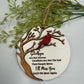 Cardinal Memorial Ornament | Laser Cut Wooden Remembrance Ornament | Sympathy Gift | In Memory Of Christmas Keepsake