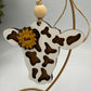 Personalized Cow Car Charm