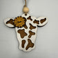 Personalized Cow Car Charm