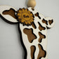 Personalized Cow Car Charm