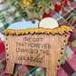 The Gift That Forever Changed the World – Wooden Manger Ornament