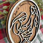 Christ the Savior Is Born – Wooden Nativity Christmas Ornament