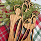 Wooden Nativity Christmas Ornament – Rustic Holy Family