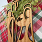 Wooden Nativity Christmas Ornament – Rustic Holy Family