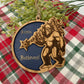 Personalized Bigfoot Believe Christmas Ornament – Wooden Sasquatch Family Name Gift