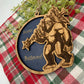 Personalized Bigfoot Believe Christmas Ornament – Wooden Sasquatch Family Name Gift