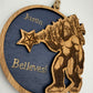 Personalized Bigfoot Believe Christmas Ornament – Wooden Sasquatch Family Name Gift