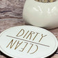 Clean dirty dishwasher magnet product photo