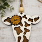 Personalized Cow Car Charm