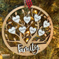 Personalized Family Tree Christmas Ornament Customized Laser Cut Wooden Decor Holiday Keepsake