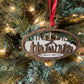 Nativity Ornament From the Manger to the Cross Christmas Wood Ornament Natural Wood
