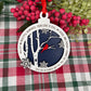 Cardinal Memorial Christmas Ornament Bereavement Gift Ornament White